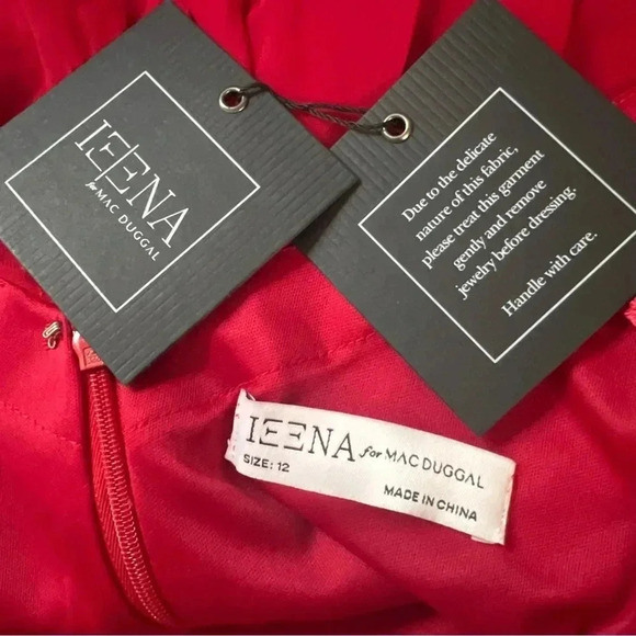 NWT Mac Duggal Red Tiered Dress - Picture 10 of 10